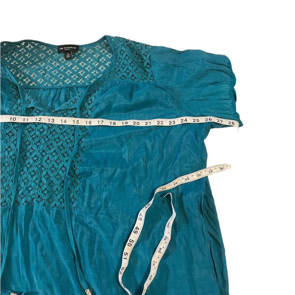 I.N. Studio Teal Top - Picture 6 of 7